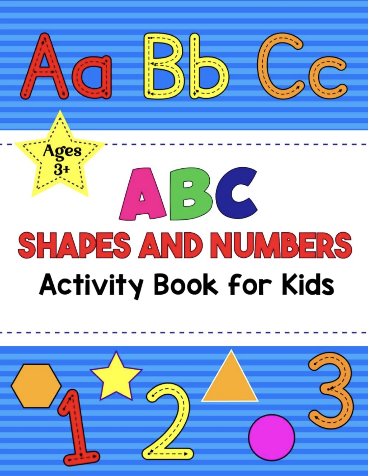 ABC, Shapes and Numbers Activity Book — children's tracing & colouring by OGS Publishing