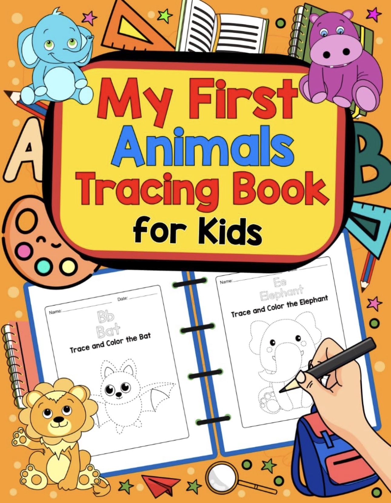 My First Animals Tracing Book for Kids — children's tracing & colouring by OGS Publishing